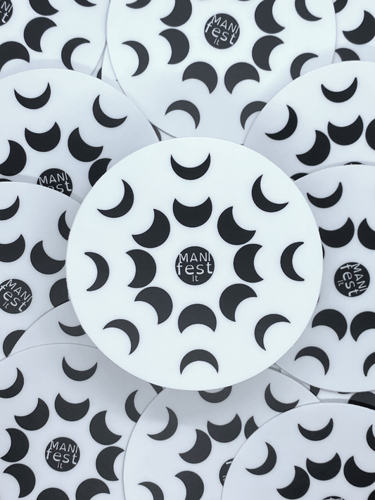 Manifest It Moon Phases Sticker