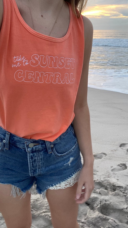 Sunset Central - Orange Tank