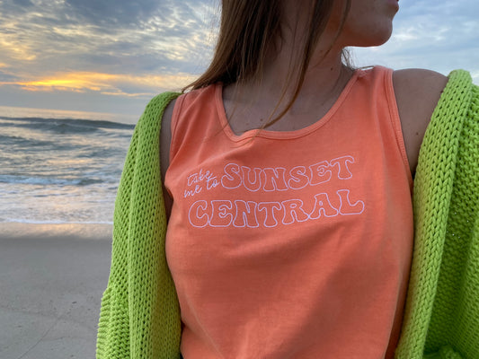 Sunset Central - Orange Tank